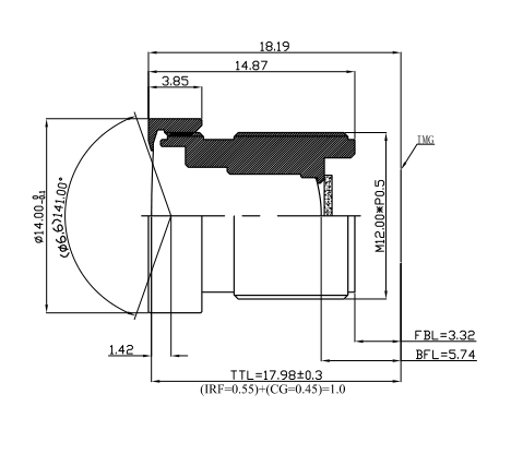 car dvr lenses YT-1699