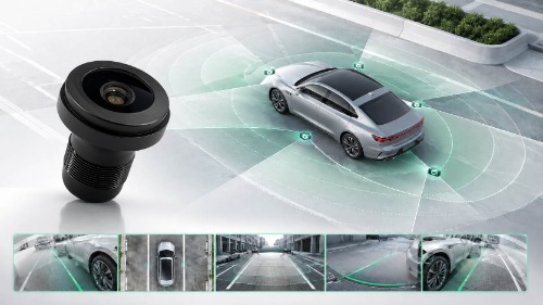 Wide angle lens for surround view camera applications Wide angle lens for surround view camera applications