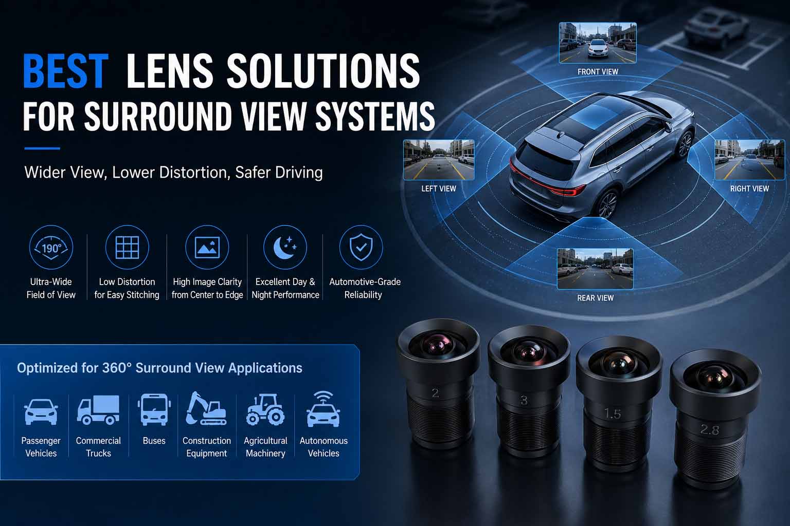 Best Lens Solutions for Surround View Systems